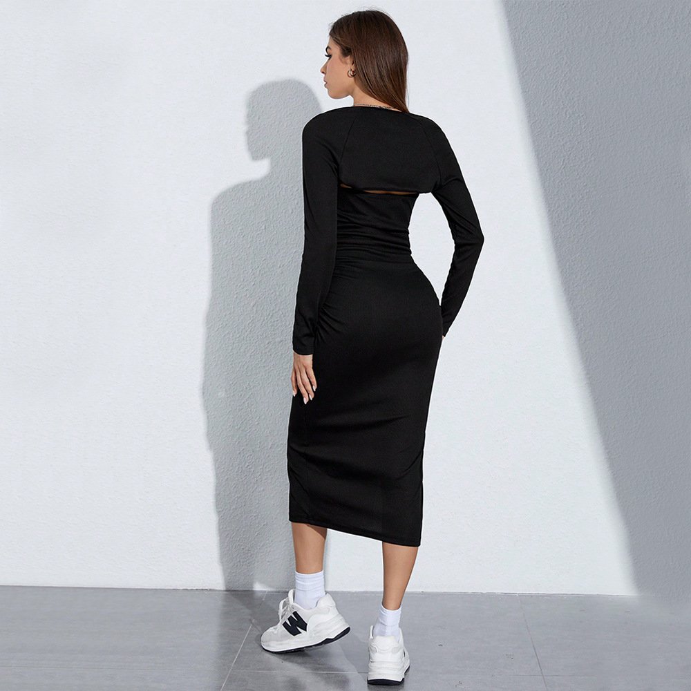 247 Sexy dress two sets split midi Bandeau dress everyday casual dresses stylish women's clothing, new fashion