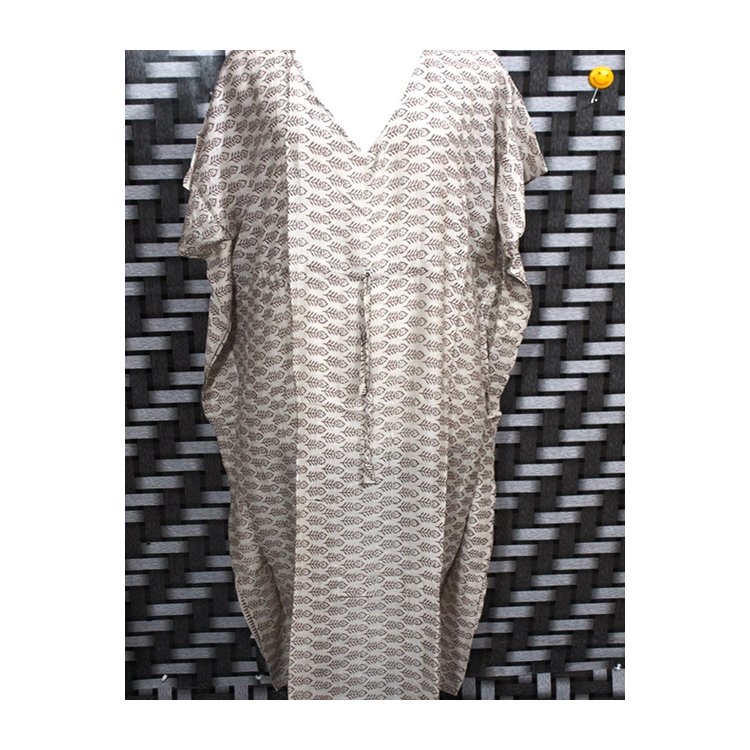 Trendy Stylish Cotton Print Kaftan Nightgown Summer Wear Casual Dress for Women and Girls available at Wholesale Price in India