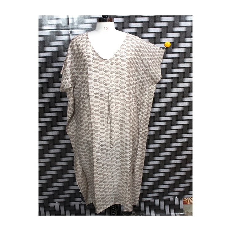 Trendy Stylish Cotton Print Kaftan Nightgown Summer Wear Casual Dress for Women and Girls available at Wholesale Price in India