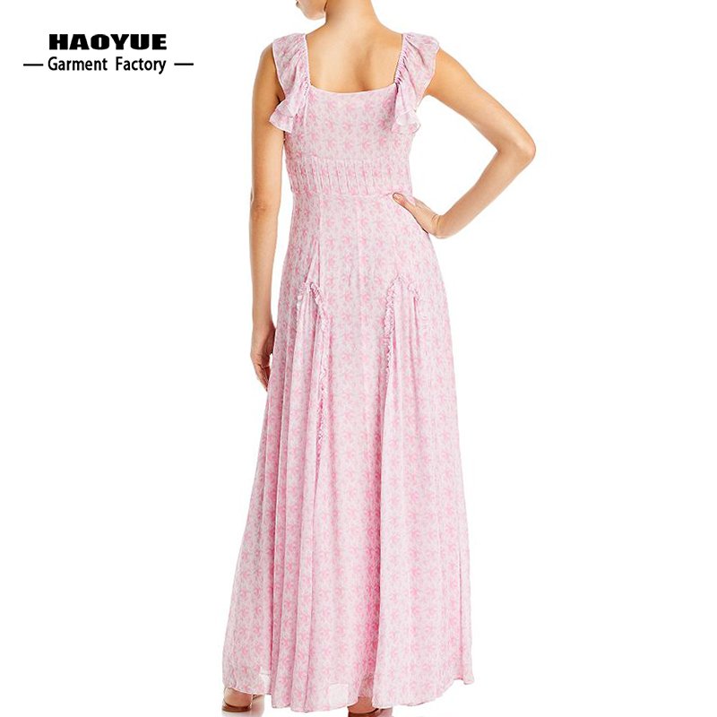 Clothing Manufacturers Custom New Designs Fashion Clothing Casual Dresses Girls Maxi Boho Dress For Women