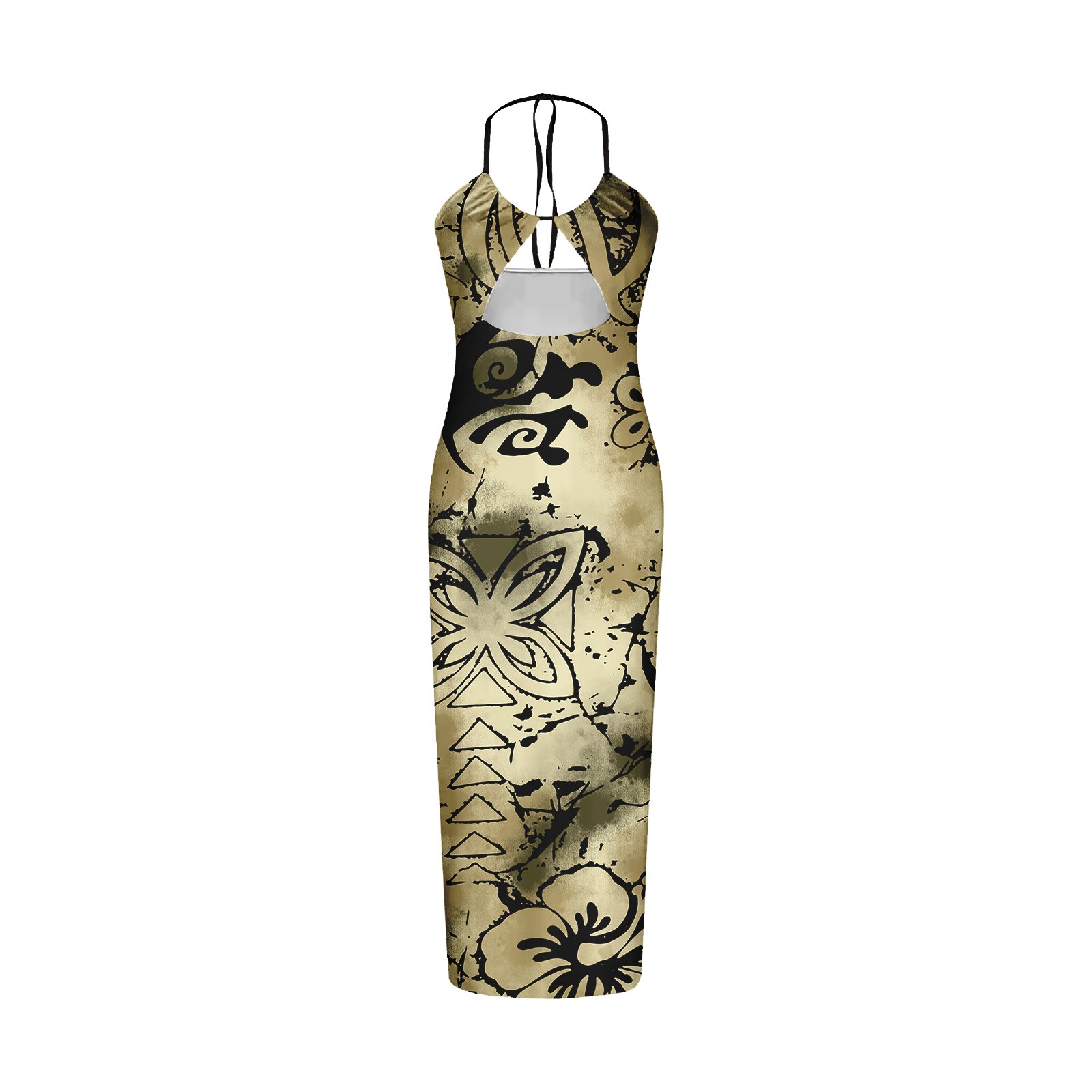 Polynesian Casual Dresses Custom Design Loose Elegant Puletasi Polynesian Tribal Dresses Comfy Sexy Evening Dress