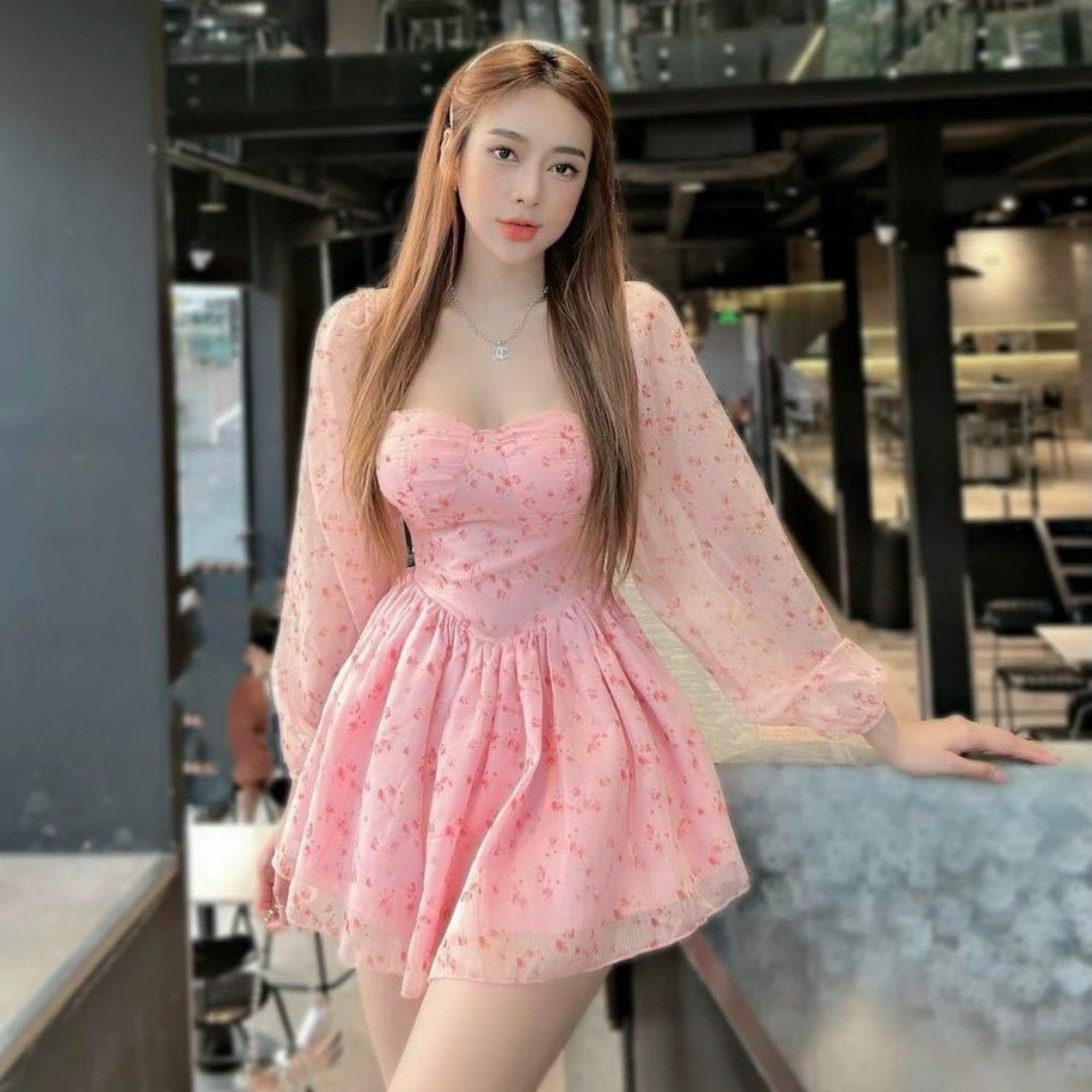 summer maxi dress ladies fashion 2023 Casual Reasonable Price chiffon Casual Washable Customize flower mini dress