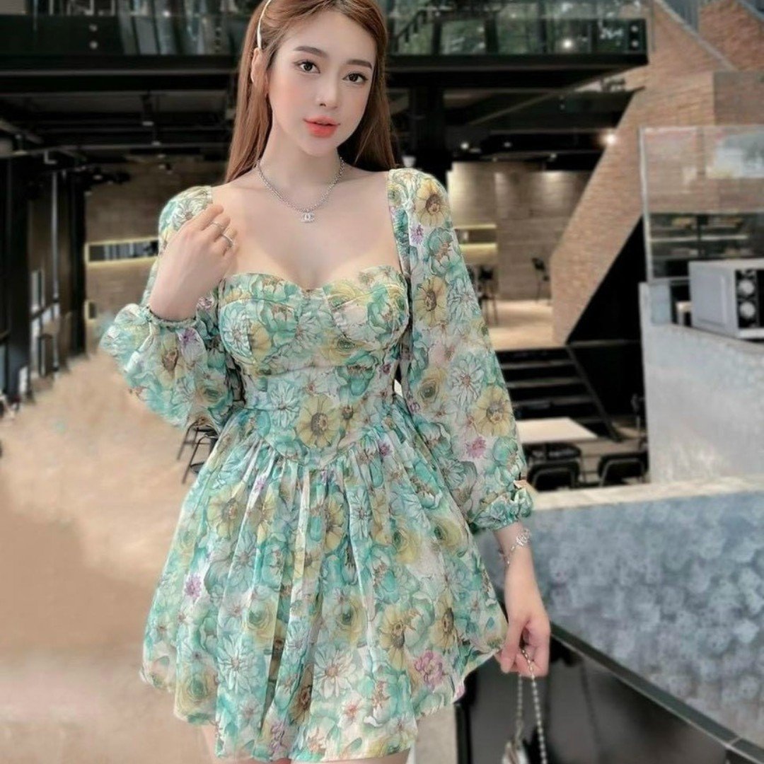 summer maxi dress ladies fashion 2023 Casual Reasonable Price chiffon Casual Washable Customize flower mini dress
