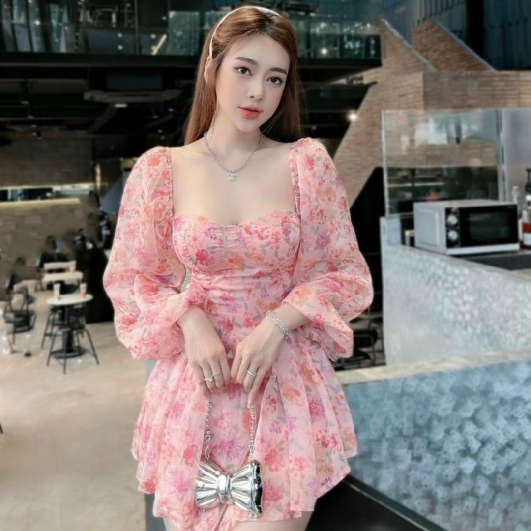 summer maxi dress ladies fashion 2023 Casual Reasonable Price chiffon Casual Washable Customize flower mini dress