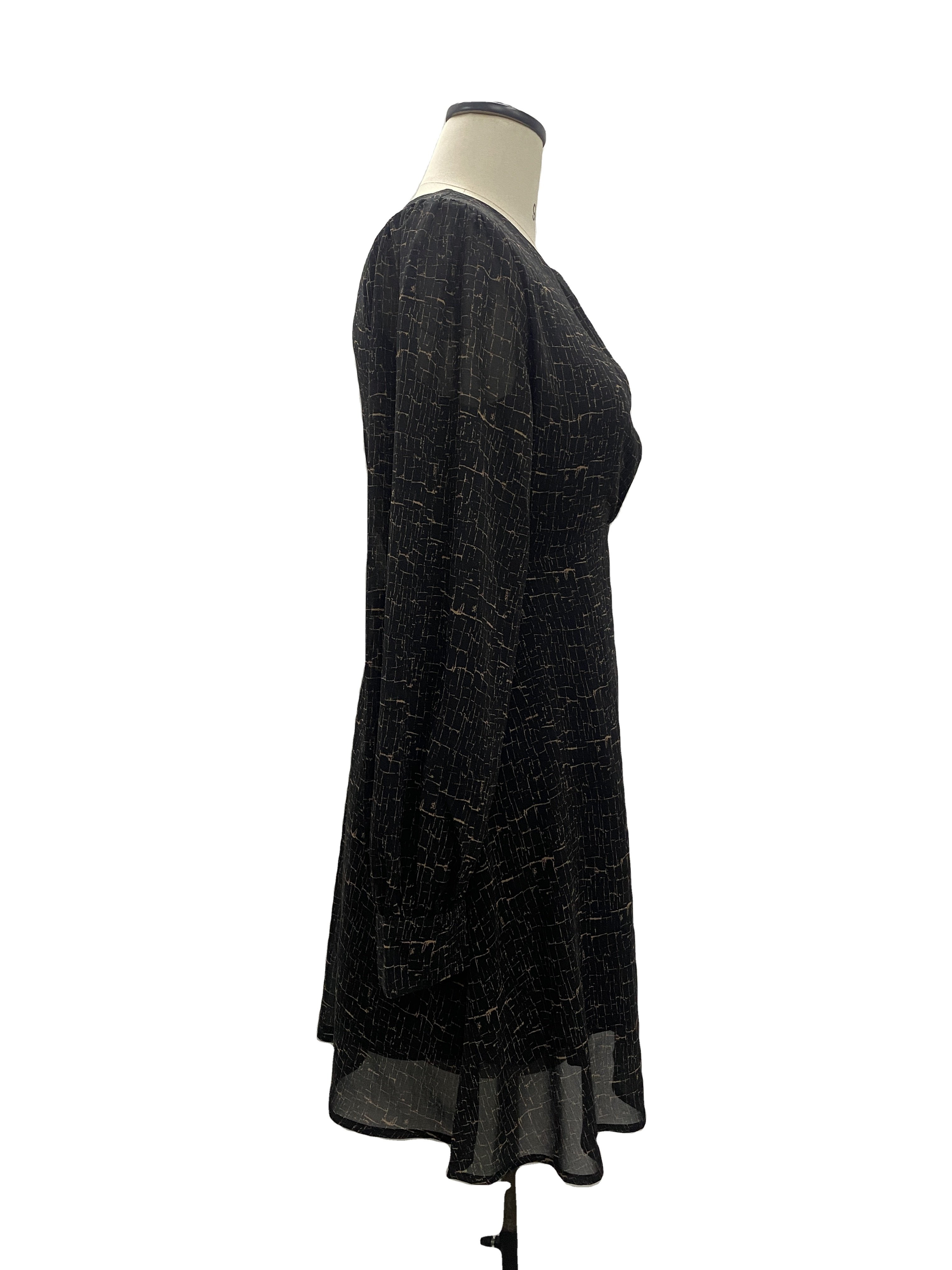 Custom women clothing elegant women daily casual dresses Spring Women Halter Print Long Sleeve Lace Up Dress