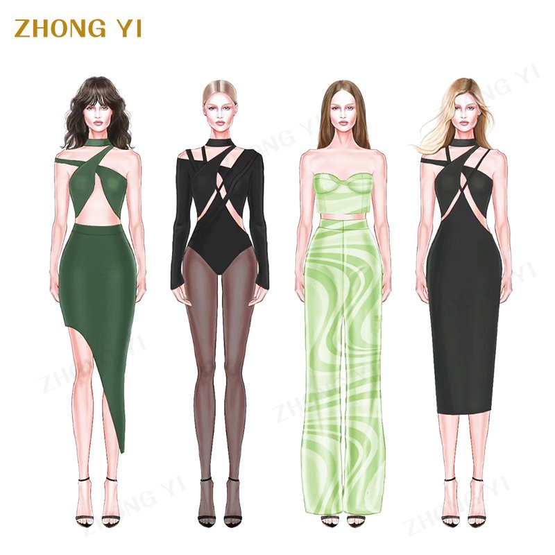 Summer Clothing One Shoulder Tiered Design Drawstring Waist Casual Dress Elegant Gentle Women'S Fashion Dress