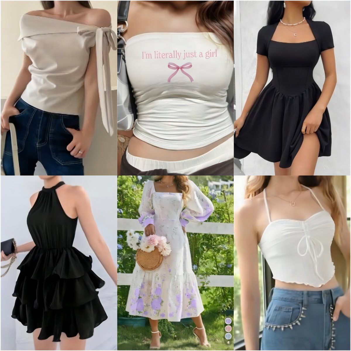 2025 Clearance Women's clothes wholesale casual dresses T-shirts mixed packaging random delivery stock clothing