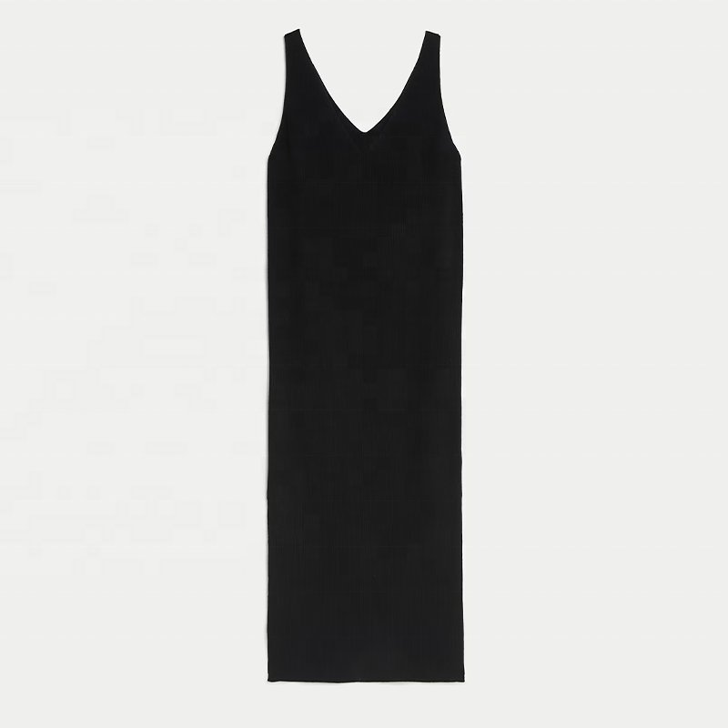 Custom Summer Fashion Belt Sexy Low Cut Sleeveless Sheath Dress Party Bandage Casual Dress
