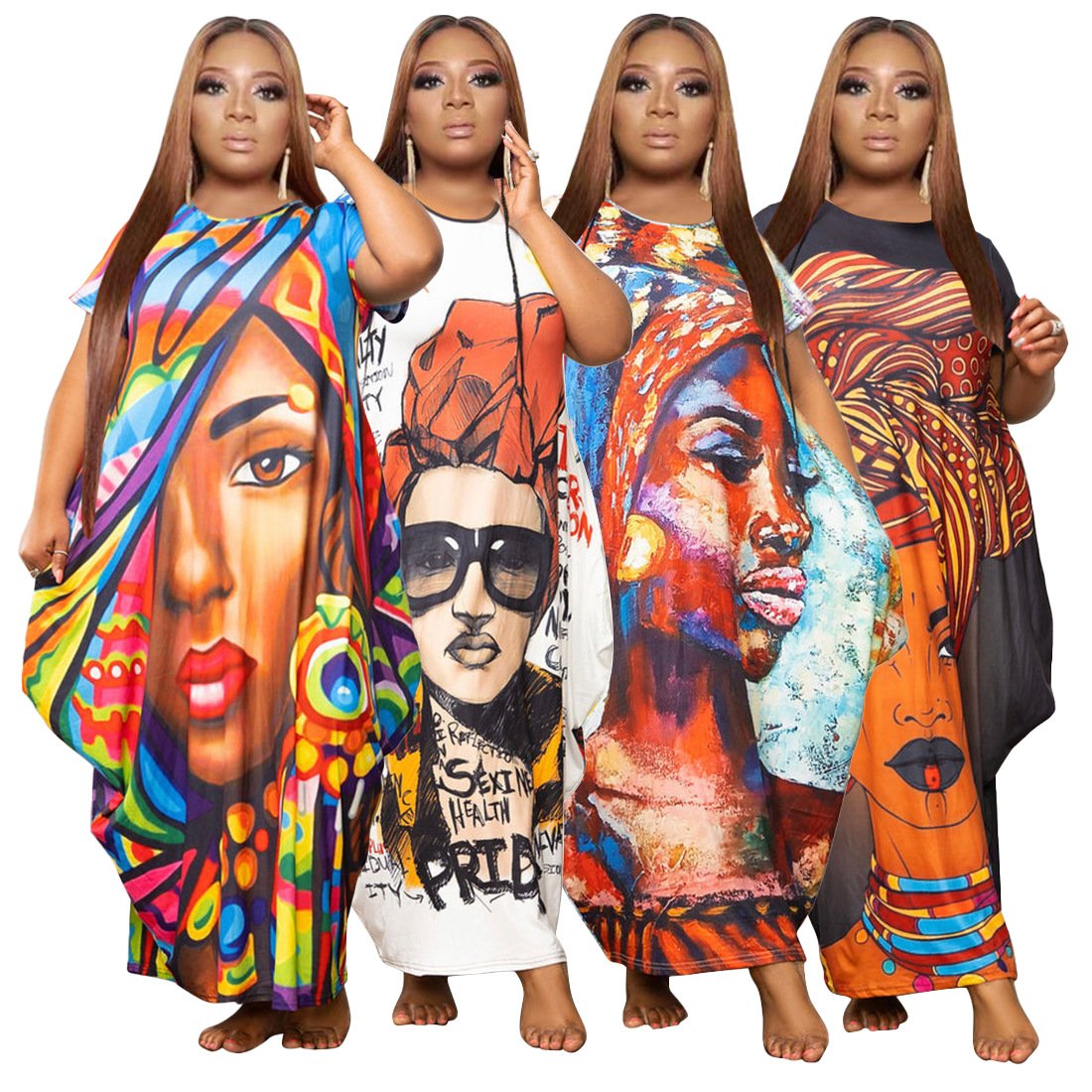 BuPao Yiwu factory Casual Evening Dresses Woman Apparel Summer 2024 Stylish Sexy Party Lady Yellow Tie die Skirts xxxxl clothing