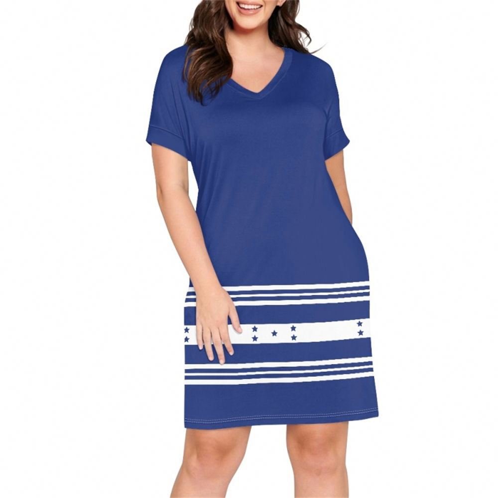 2024 Factory New Design Custom Vestidos Women Elegant Summer Casual Dress Honduras Print