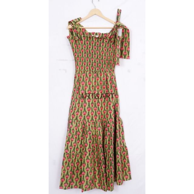 Indian Cotton Women's Casual Summer Bohemian Style Wrap Dress with Long Sleeves Latest Patterns Beach Gift Wholesale Korean