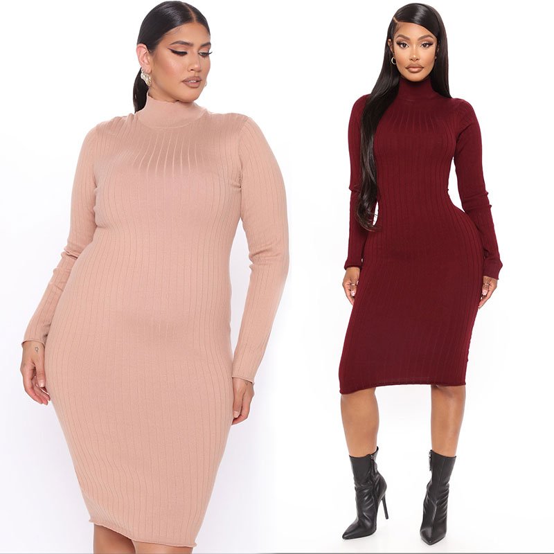 2022 Latest Design French Hepburn Style Elegant Knitted Dress Autumn Clothing New Women's Dress