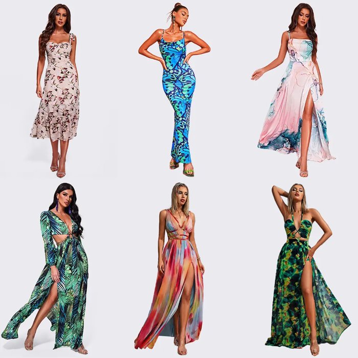 Custom Women Clothing Manufacturer Lady Mini Maxi Midi Sexy Party Cocktail Bodycon Elegant Summer Bandage Dinner Casual Dress