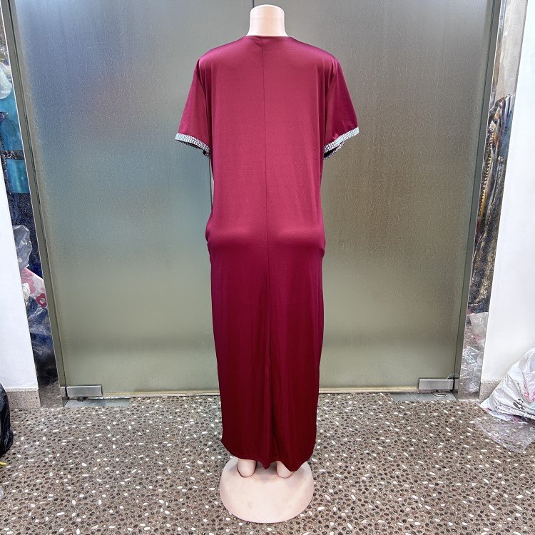 Hot Sell High Quality New Fashion Style Casual African Dresses Abaya Embroidery Dress