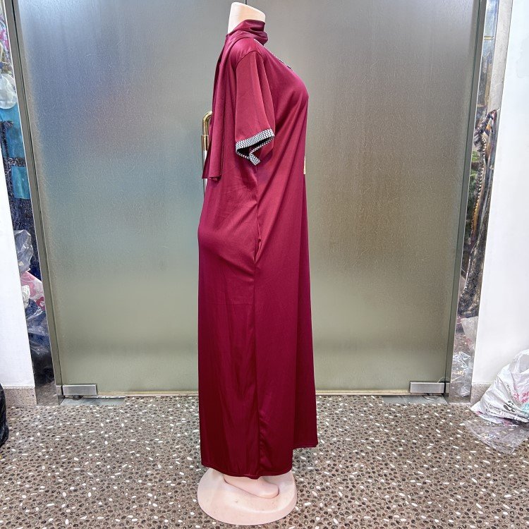Hot Sell High Quality New Fashion Style Casual African Dresses Abaya Embroidery Dress