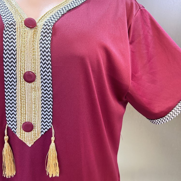 Hot Sell High Quality New Fashion Style Casual African Dresses Abaya Embroidery Dress