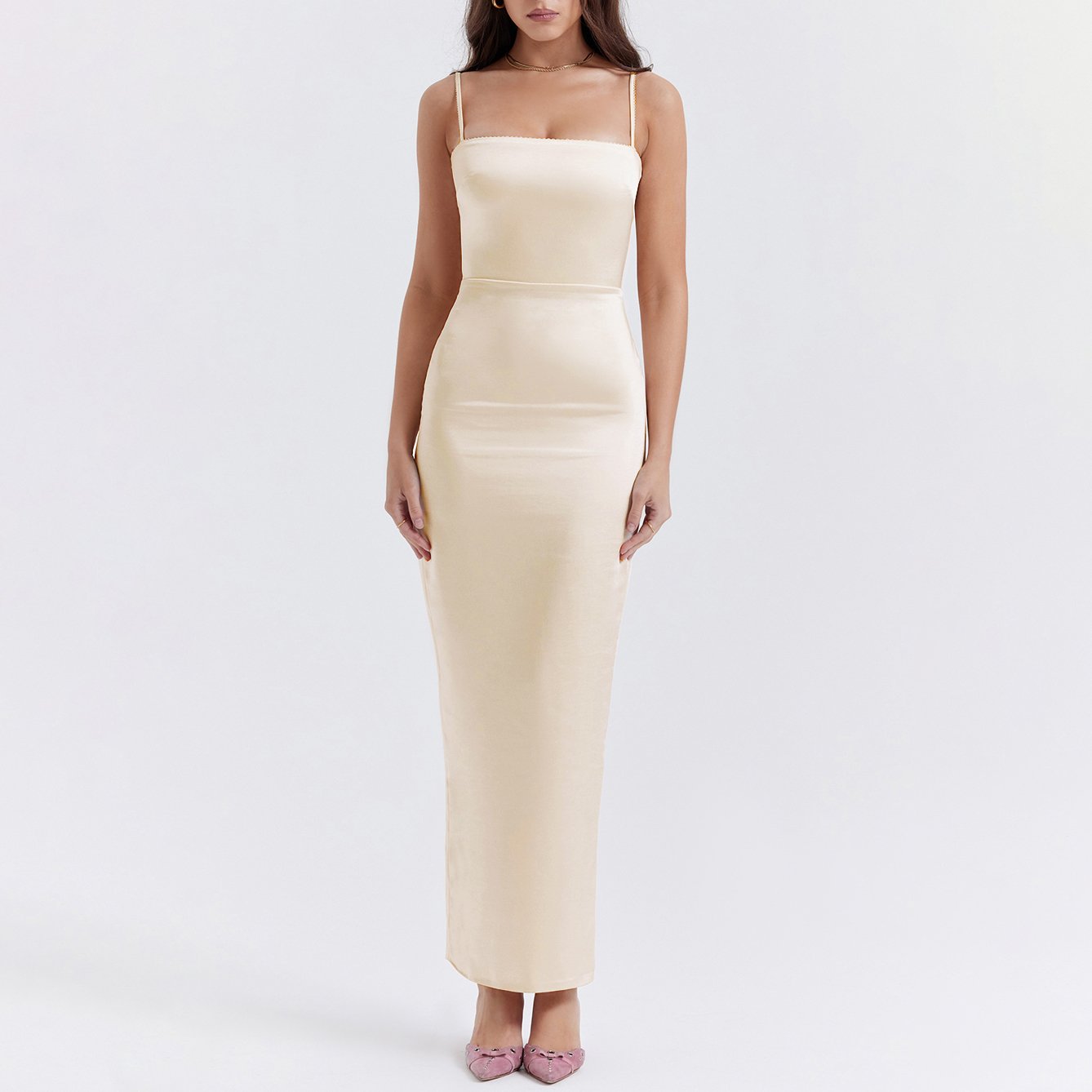 Customized Women's Elegant Solid Women's Casual Long Summer Evening Dresses Occasion Maxi Dresses