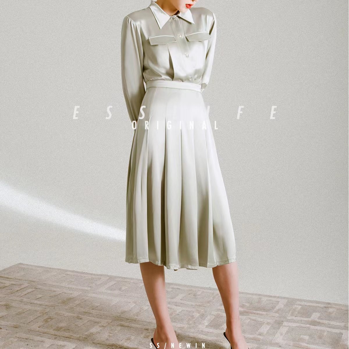 Women blouses 2022 China's production casual dresses satin dress Evening Dresses