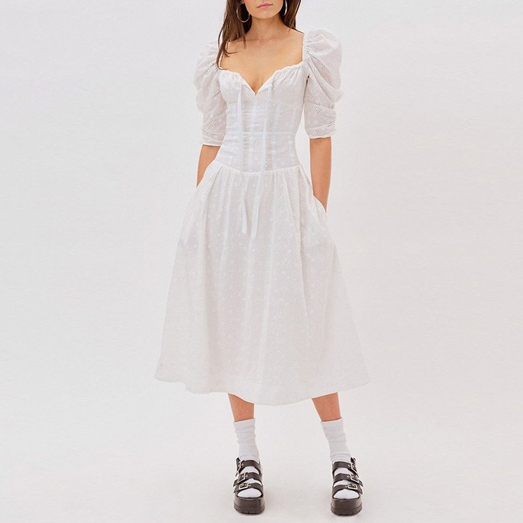 AOXI High Quality Wholesale Custom Verified Suppliers Women Clothing Cotton Casual Dresses Manufacturers Factory In China