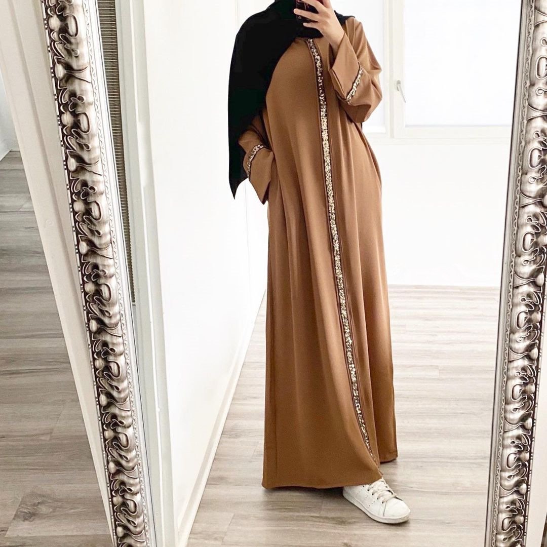 wholesale jane dirty pink embellishment pearl muslim abaya coat dubai abayas wholesale suppliers