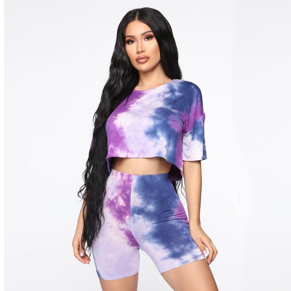 Hot Style Women's Summer Sets Custom Logo Printing Half Sleeve Crew Neck XL Size Cotton Casual Dress Plus Size