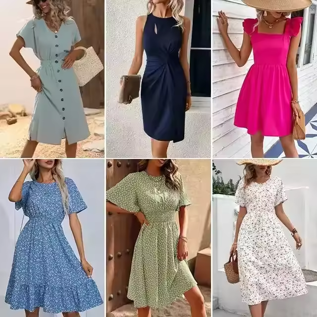 WO 2024 Old clothes,Summer Sexy summer dress women dress casual dress stock clothes mixed Brand new clothes t-shirt swimsuit