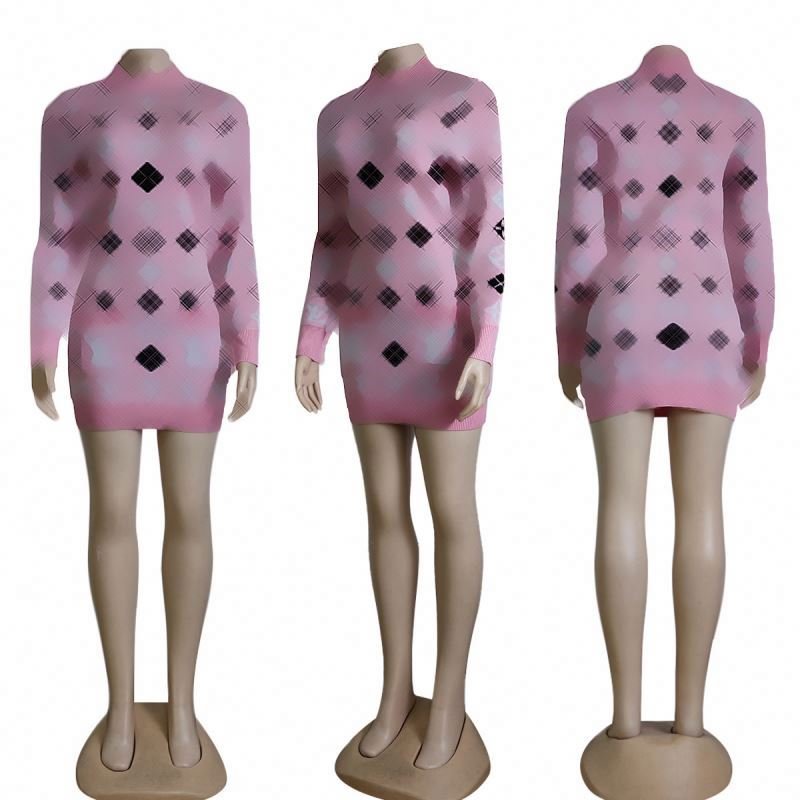 2024 Autumn Winter Designer Women Clothing Casual Women's Dress Sweater Fashion Clothes