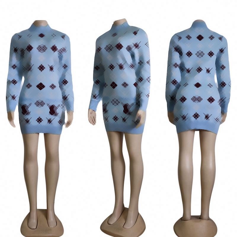 2024 Autumn Winter Designer Women Clothing Casual Women's Dress Sweater Fashion Clothes