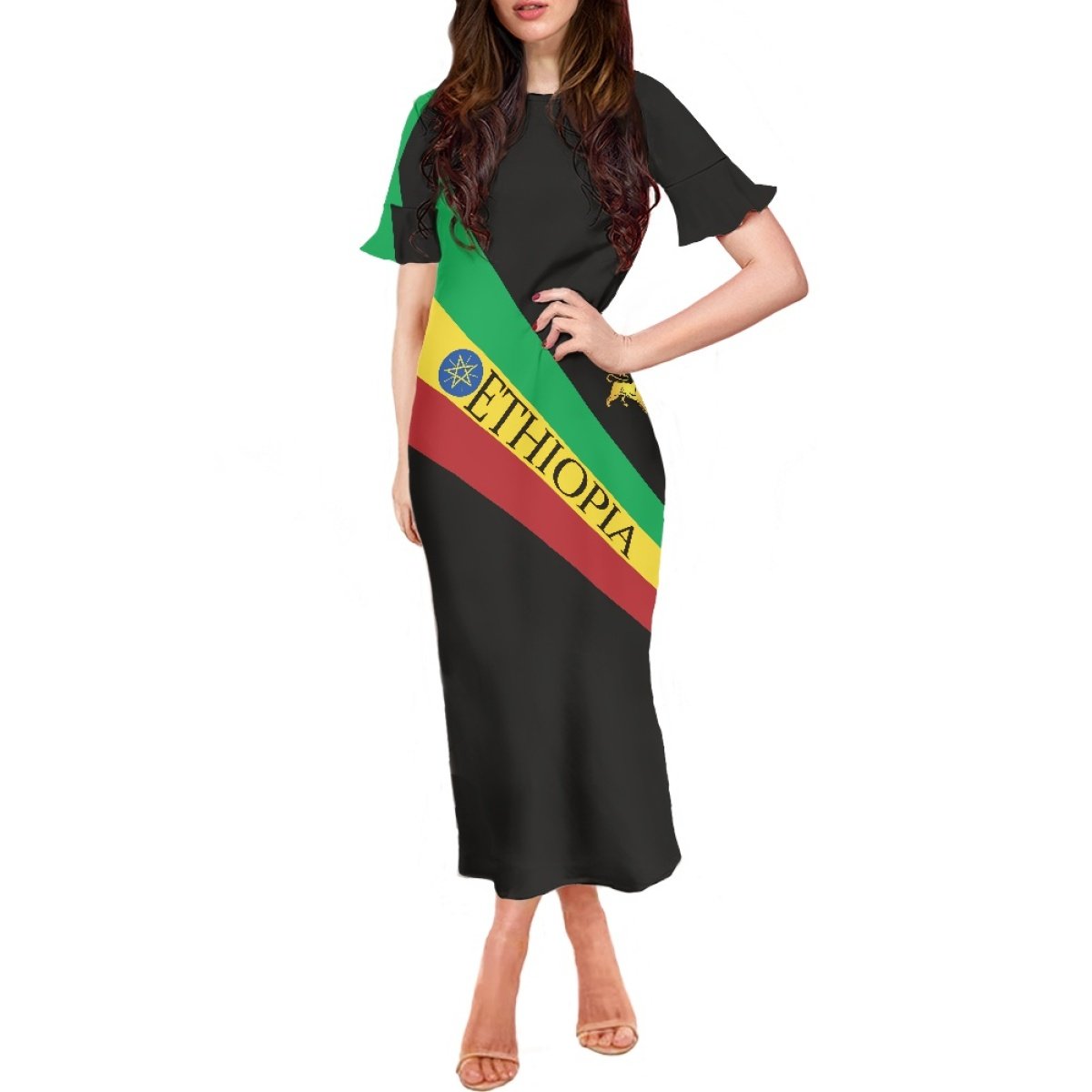 Traditional Ethiopian Habesha Cross Ethiopia Dress For Ladies Custom White Long Elegant Dresses In Bulk Women Clothing Dress