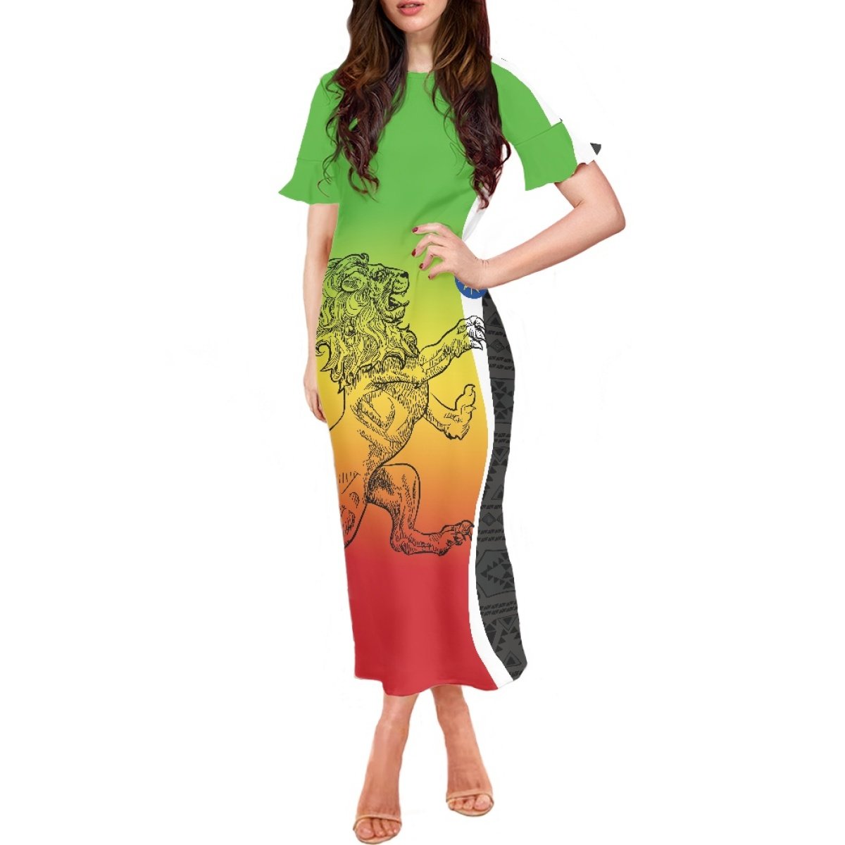 Traditional Ethiopian Habesha Cross Ethiopia Dress For Ladies Custom White Long Elegant Dresses In Bulk Women Clothing Dress