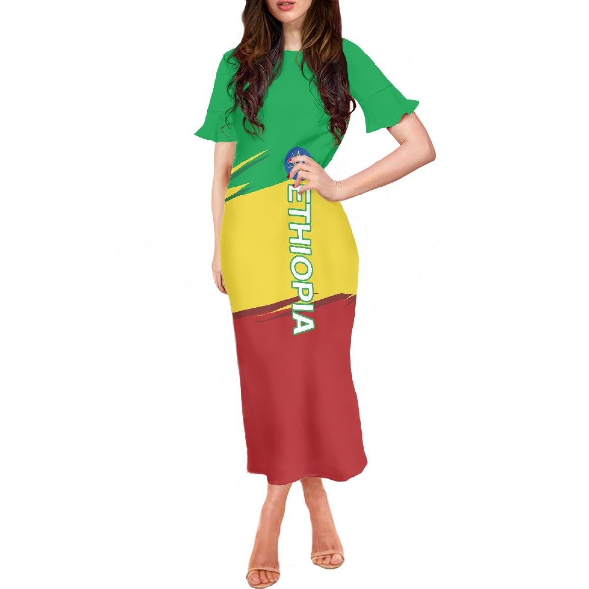 Traditional Ethiopian Habesha Cross Ethiopia Dress For Ladies Custom White Long Elegant Dresses In Bulk Women Clothing Dress