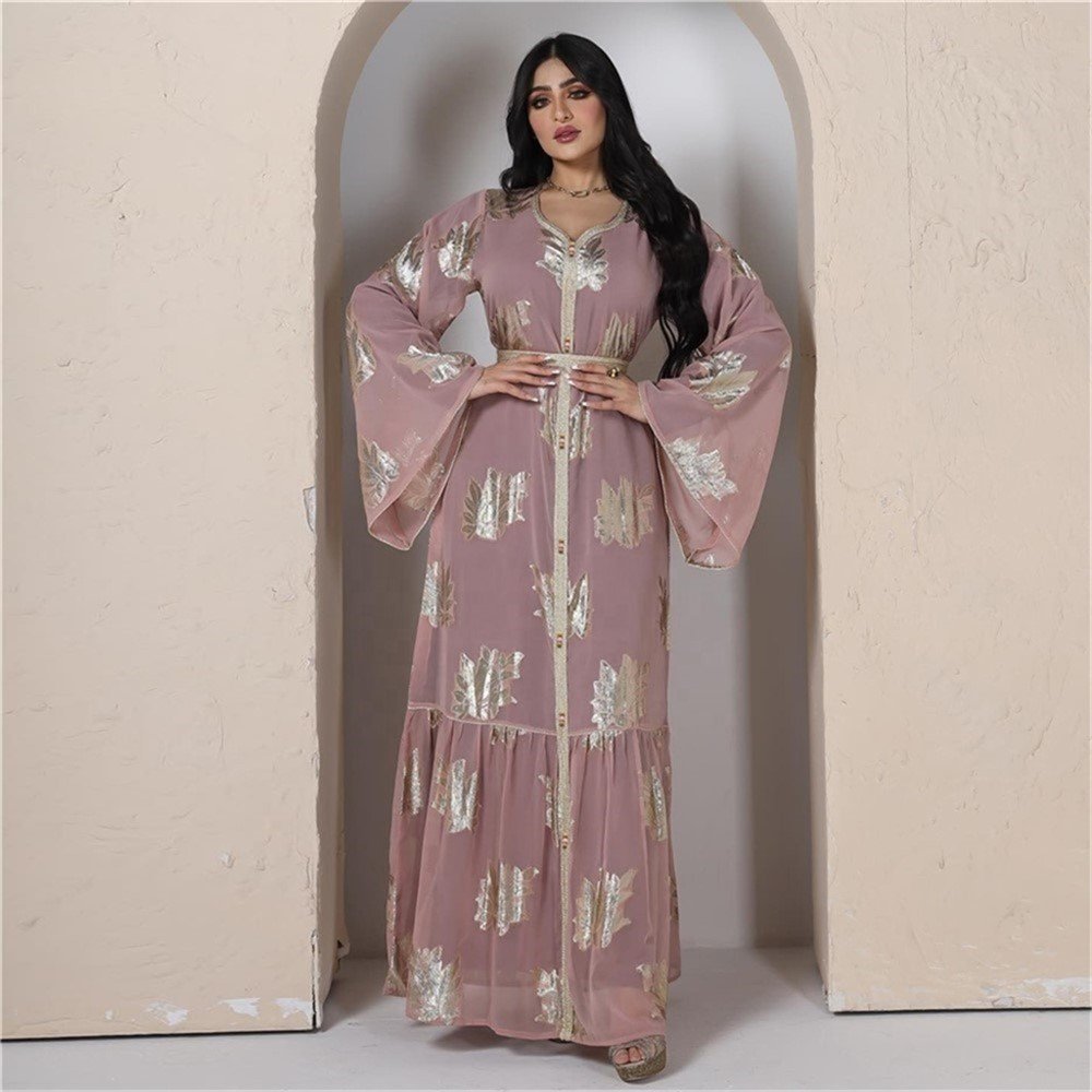 Wholesale Chiffon Abaya Dubai Turkey Muslim Hijab Dress Jalabiya African Dresses Abayas for Women Musulmane Longue Kaftan Robe