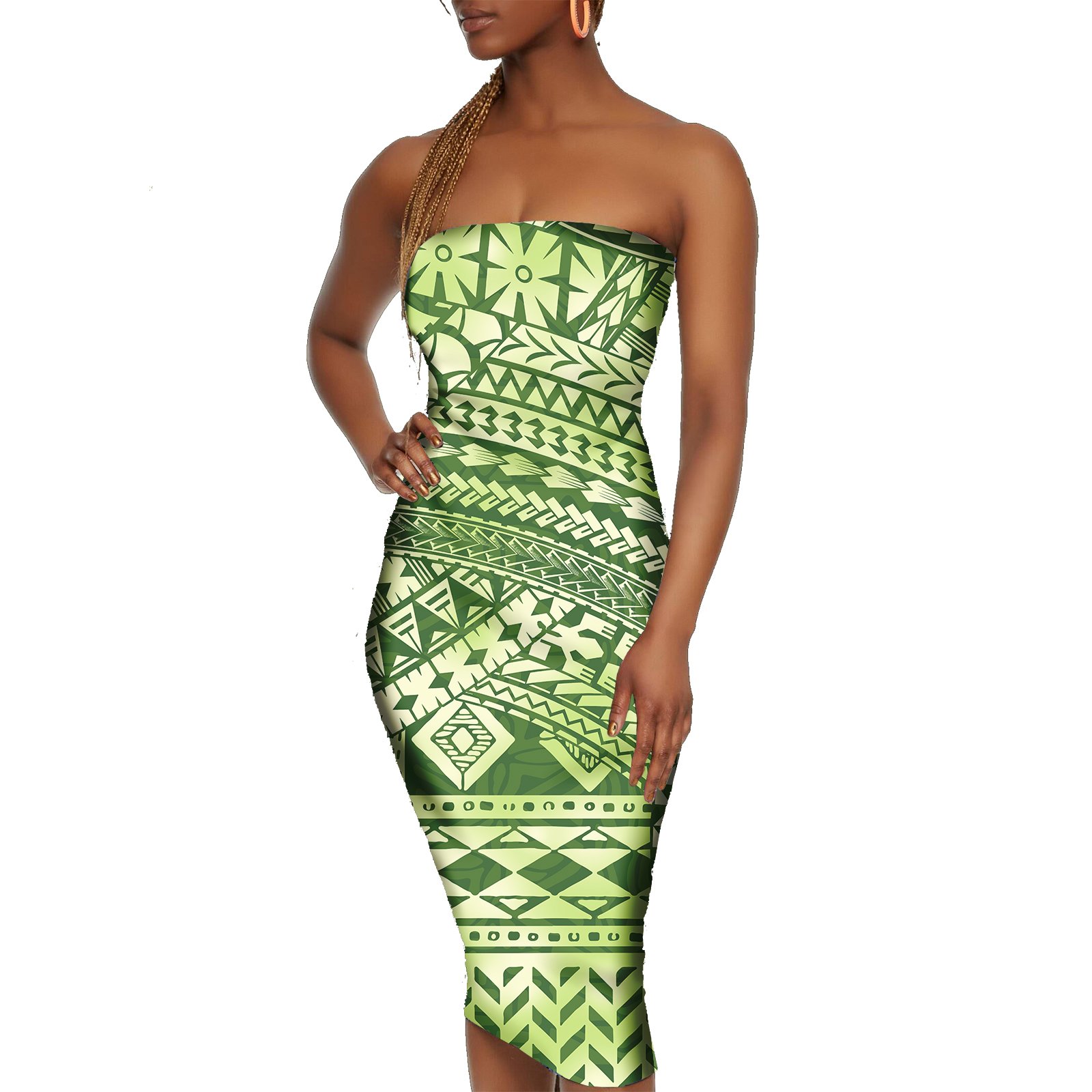 Elegant Hawaiian Tropical Flowers Dress Polynesian Hawaiian Samoan Tribal Print Womens Dresses Party Sexy Bodycon Dresses