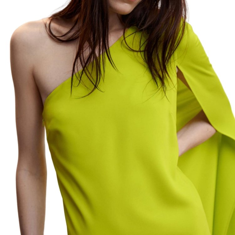 Clothes Manufacturers Custom Summer Women Elegant Asymmetric Design Mini Casual Dress Asymmetrical Cape Party Dress