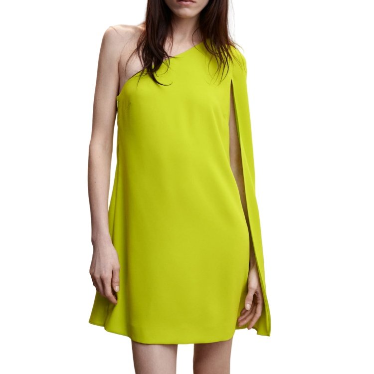 Clothes Manufacturers Custom Summer Women Elegant Asymmetric Design Mini Casual Dress Asymmetrical Cape Party Dress