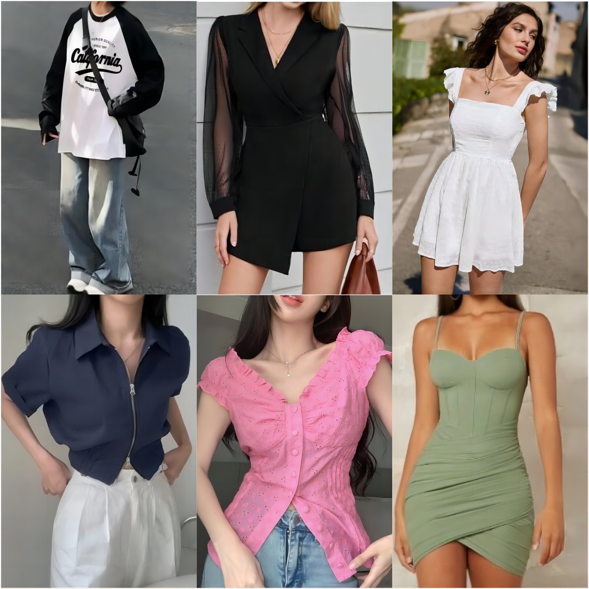 2024 Clearance Womens clothes wholesale casual dresses T-shirts mixed packaging random delivery stock clothing