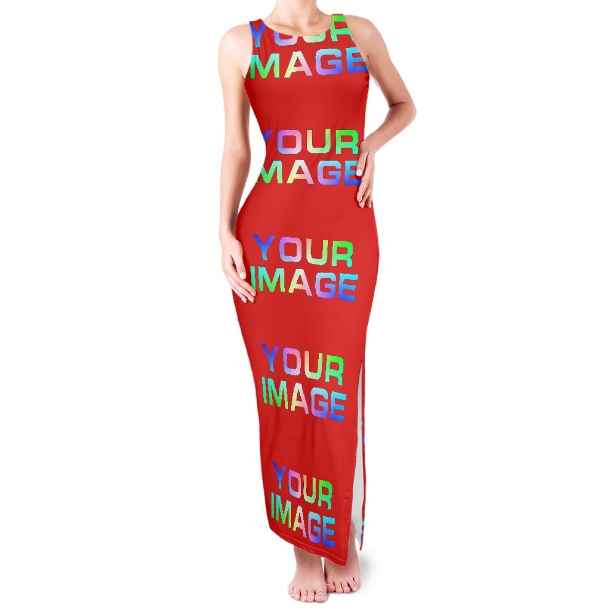Dropshipping Clothing Sundresses Women Summer Sexy Party Night Club Clothing O-Neck Sleeveless Bodycon Fancy Maxi Long Dresses
