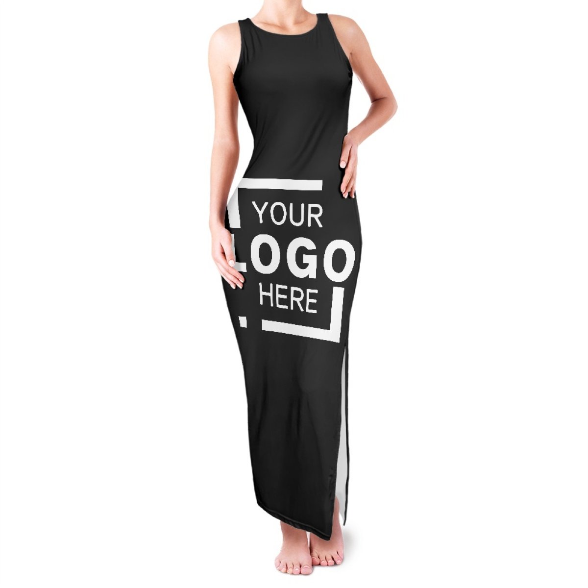 Dropshipping Clothing Sundresses Women Summer Sexy Party Night Club Clothing O-Neck Sleeveless Bodycon Fancy Maxi Long Dresses