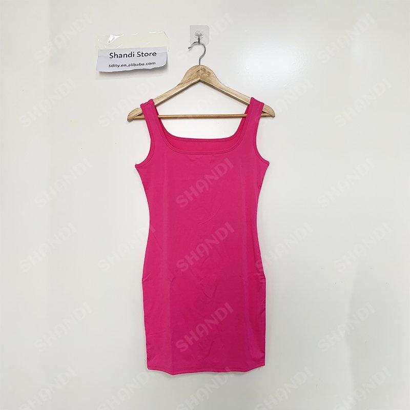 New Women's Sexy Tank Dress Sleeveless Basic Midi Club Casual Dresses Wholesale