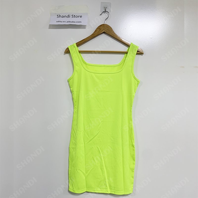 New Women's Sexy Tank Dress Sleeveless Basic Midi Club Casual Dresses Wholesale