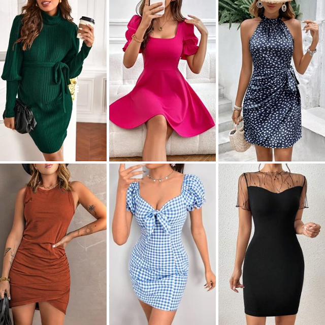 2024 Clearance Women's clothes wholesale casual dresses T-shirts mixed packaging random delivery stock clothing