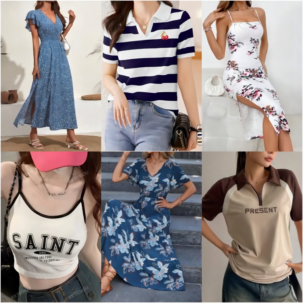 Clearance Women's clothes wholesale casual dresses T-shirts mixed packaging random delivery stock clothing