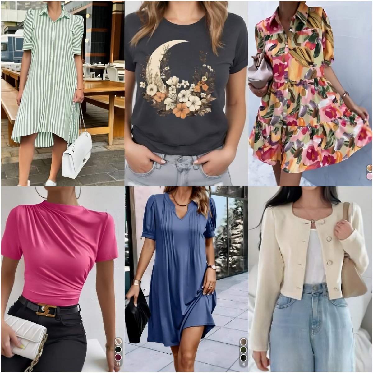 Clearance Women's clothes wholesale casual dresses T-shirts mixed packaging random delivery stock clothing