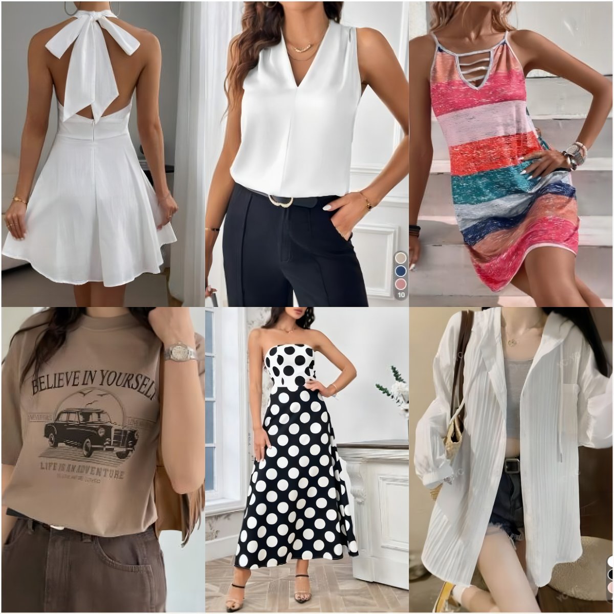 Clearance Women's clothes wholesale casual dresses T-shirts mixed packaging random delivery stock clothing