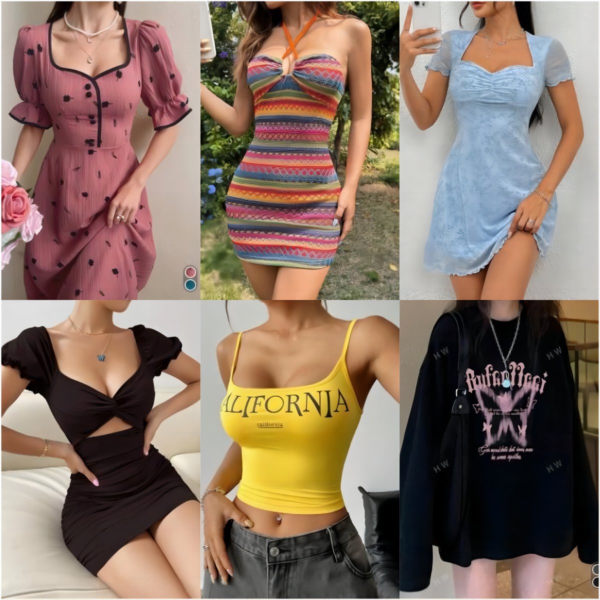 Clearance Women's clothes wholesale casual dresses T-shirts mixed packaging random delivery stock clothing