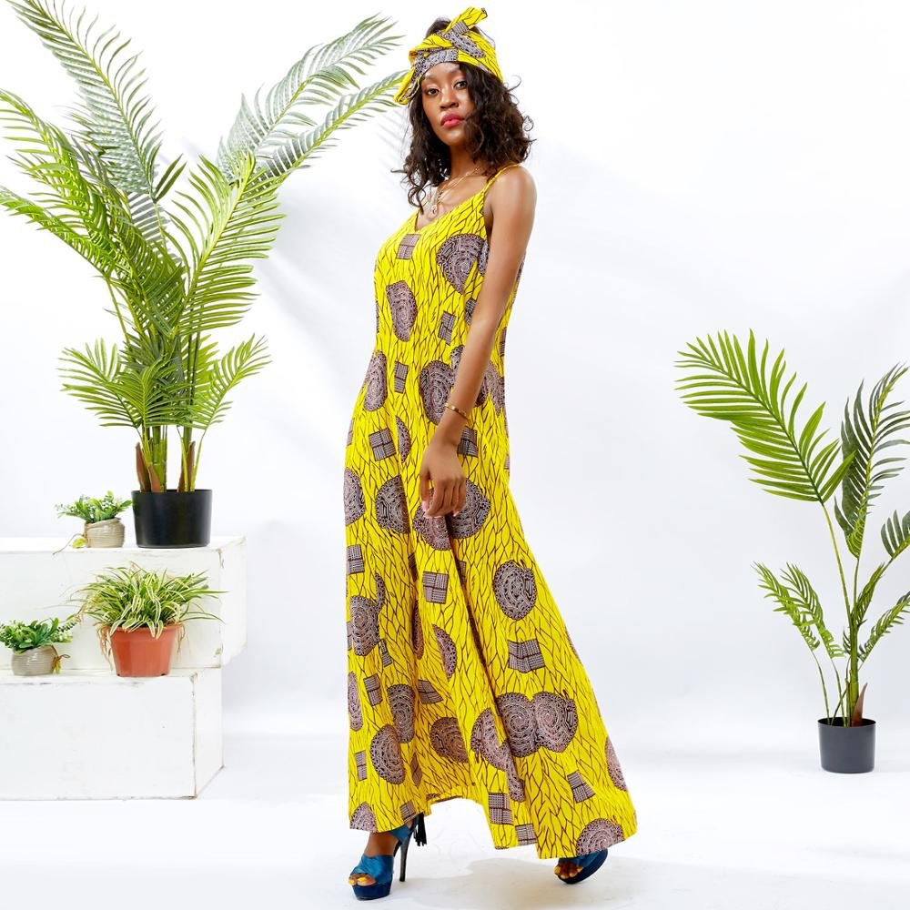 High Quality manufacturer African Traditional Ankara print Maxi Sexy dresses For Women Casual Party Dresses