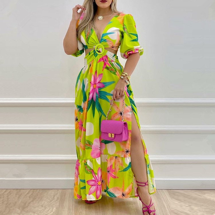 Wholesale price clothing women gowns evening dresses formal party long dresses women maxi casual elegant floral casual dresses h
