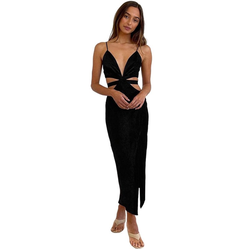 2024 New Style Bodycon Summer Satin Long Customized Sexy Women Lady Elegant Slip Fitted