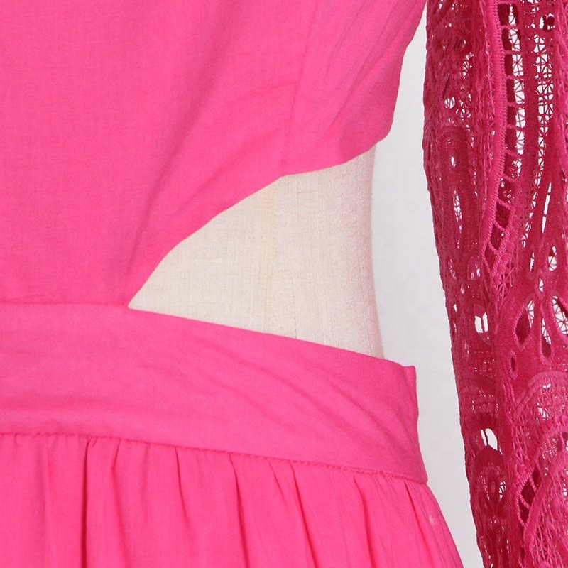 Elegant Casual Fashion Dress Women's Autumn New Square Neck Fluffy Sleeve Lace Embroidery Dress