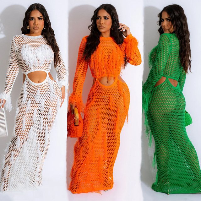 GX1275 Fashion women's sexy tube irregular dresses summer bodycon elegant mesh patchwork see through nigh club dress